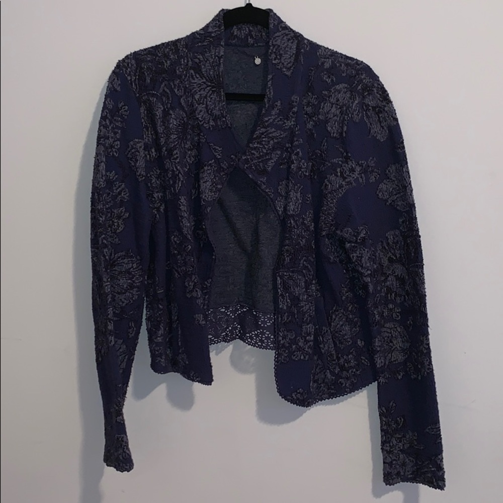 Tweedy knit jacket